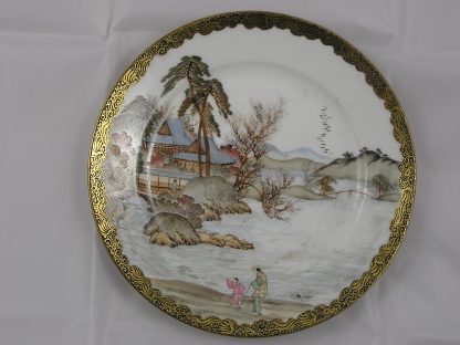 Kutani or Yokohama plate with seascape (4), 1912-1926