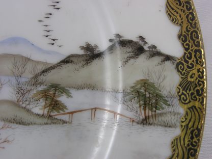 Kutani or Yokohama plate with seascape (4), 1912-1926 - Image 3