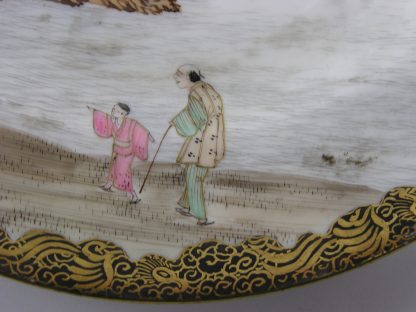 Kutani or Yokohama plate with seascape (4), 1912-1926 - Image 2