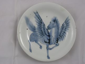 Arita plate with pegasus, 1850-1900
