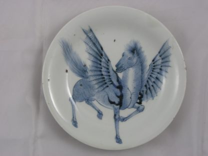 Arita plate with pegasus, 1850-1900