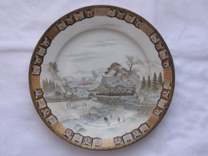 Plate with temple scene marked "Nakamura", 1912-1926