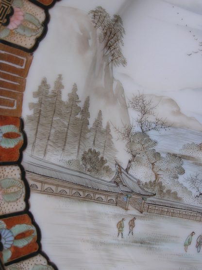 Plate with temple scene marked "Nakamura", 1912-1926 - Image 5