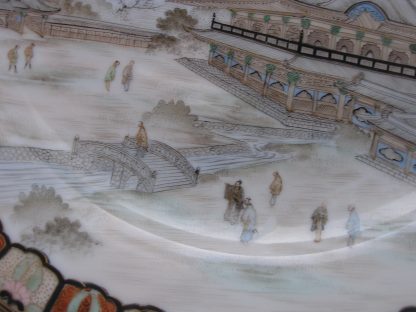 Plate with temple scene marked "Nakamura", 1912-1926 - Image 3
