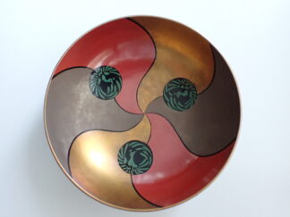 Small lacquer bowl with abstract decoration, 1885 (Meiji 18)