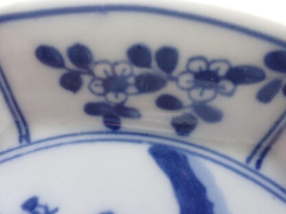 Small plate with flowers in relief and landscape, 1868-1912 - Image 4