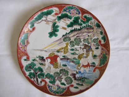 Plate with labourers carrying straw, 1868-1912