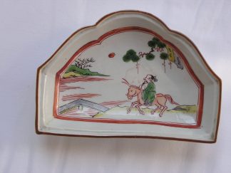 Plate in Chinese style with Zhang Guolao on donkey; 1690-1730