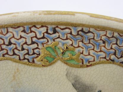 Satsuma plate with herons, 1868-1912 - Image 10