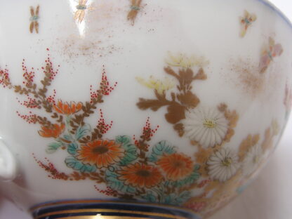 Koransha cup and saucer with floral and abstract designs, 1880-1900 - Image 11